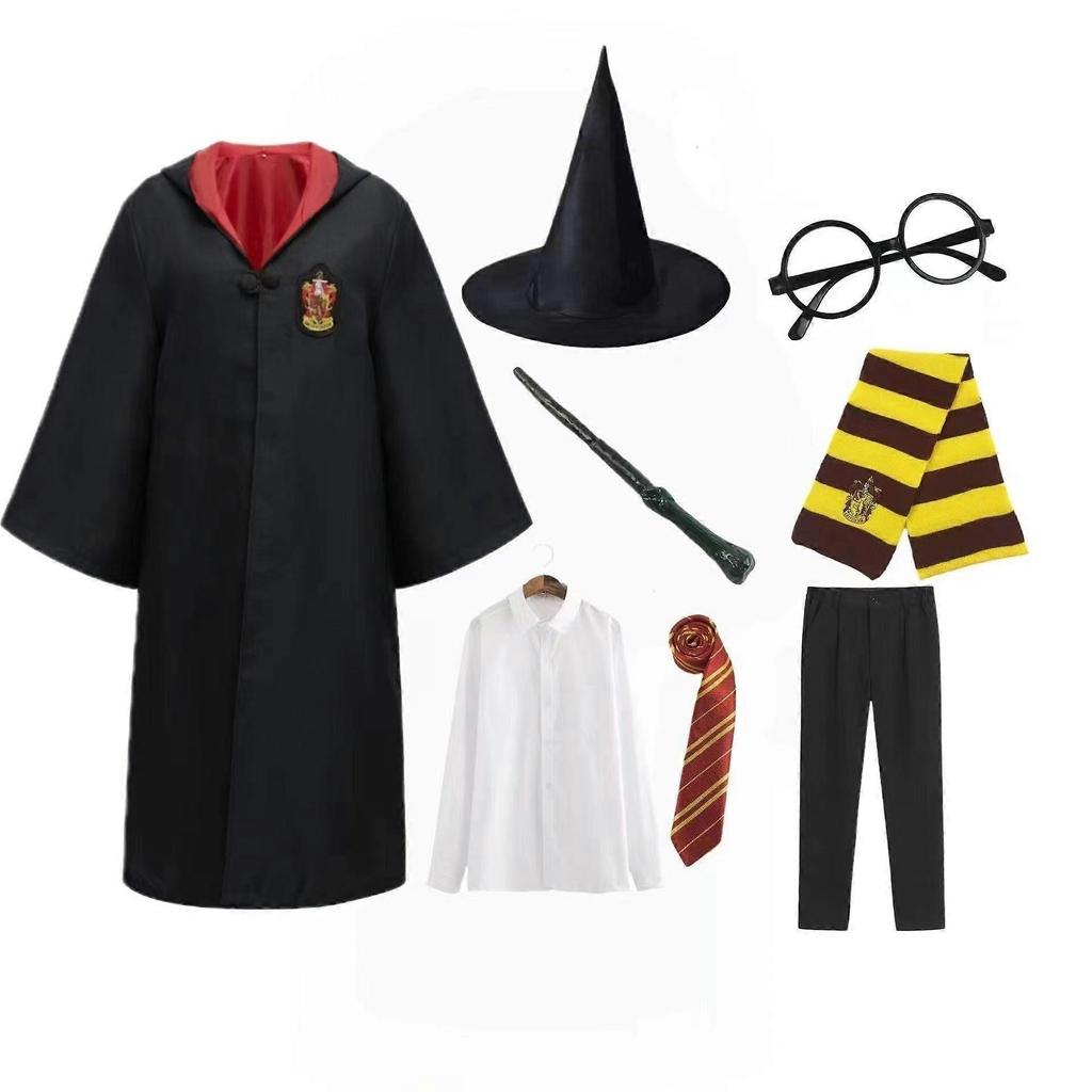 Gry-ffindor Uniform Child Adult Harry-P0tter Same Cosplay Stage Performance Costume H0gg 0ates College Halloween Costume less