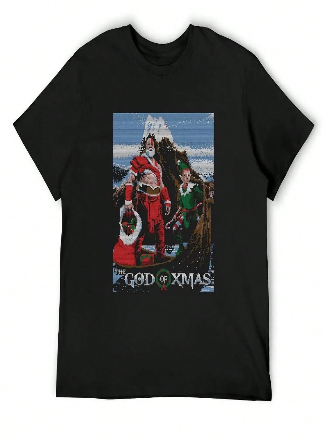 God Of Xmas T-Shirt Designer Shirts New Edition Quick-Drying unisexs Funny T Shirts S разноцветный