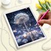 5D Frameless Pearl Painting Dandelion Diy Handmade Sticky Diamond Creative Canvas Art Painting Bedroom Decoration Living Room Hanging Painting