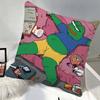 Cartoon PPepe The Frog Funny Pillow Case Square Pillow Bedroom Sofa Leisure Comfort Cushion Car Home Decoration