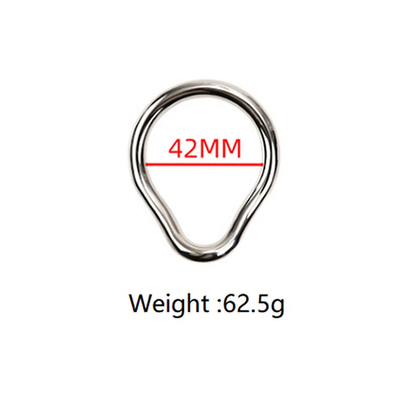 Stainless Steel Penis Lock Cock Ring Set Man Metal Small Large Delay Ejaculation Penis Ring Ball Stretcher Erection Male Sex Toy