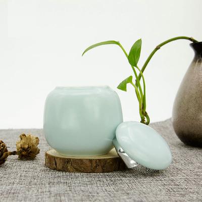 Blau Luftdicht 30g Matcha Dose Porzellan Mini Tee Leere Aufbewahrungsdose Matcha Pulver Teedose Zuckerdose China Glas Dekoration
