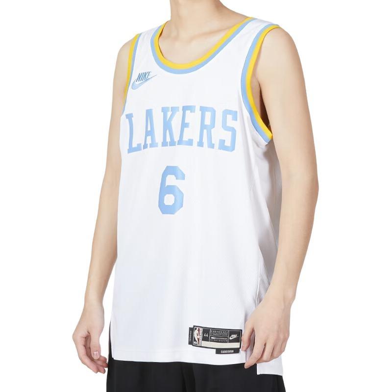 Nike X NBA Los Angeles Lakers Dri-FIT LeBron James Jersey 'White' Men's DO9448-101