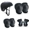 Kids Skateboarding Safety Gear Set With Helmet Knee Elbow Wrist Guards Roller Skating Scooter Cycling Outdoor Sports