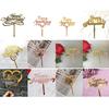 Aomily Food Grade 10pcs/Set Happy Anniversary Bright Acrylic Cake Topper 12 Kinds of Happy Party Topper Cake Decorating Supplies