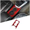 Red Carbon fiber Center Cup Holder Panel Trim Sticker For Hummer H3 2005-09