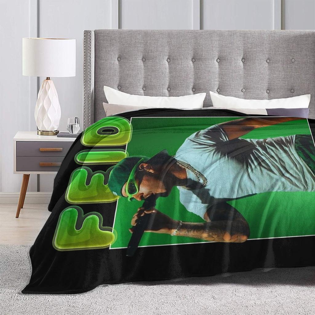 Feids Ferxxos Rapper Fahion Blanket Flannel Spring/Autumn Breathable Lightweight Thin Throw Blankets for Bedding Outdoor Quilt