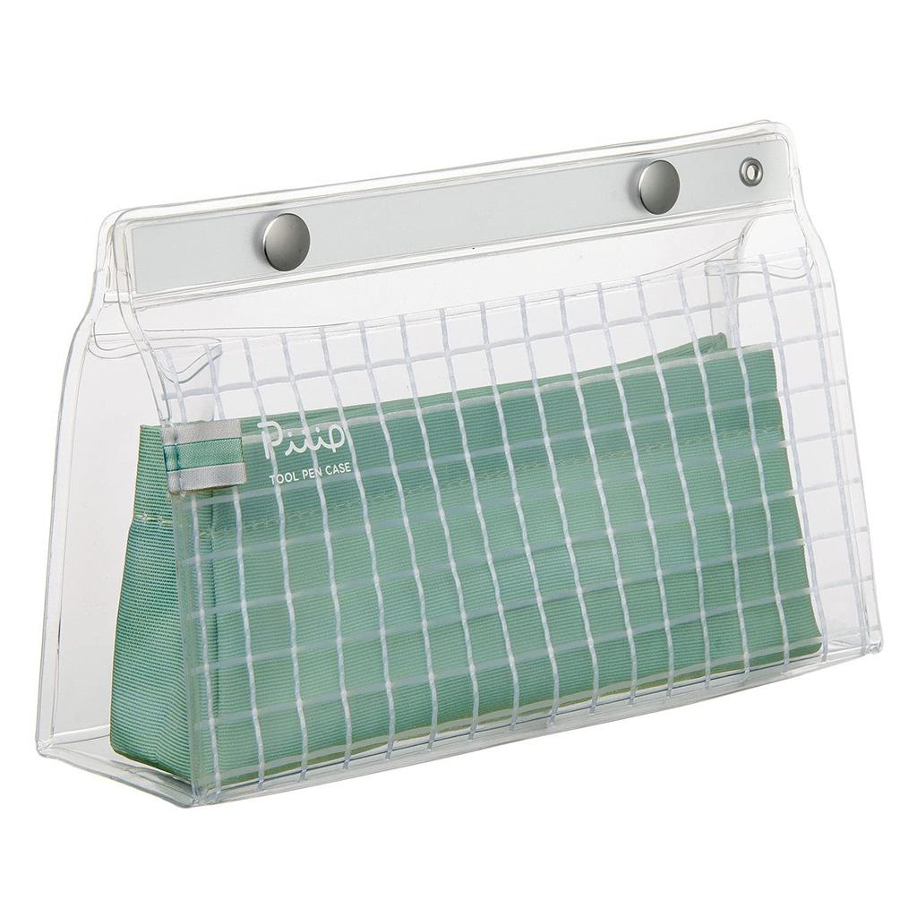 KOKUYO Transparent Pen Case with Inner Case, Ideal for Stationery and Oshi Collection, F-VBF240-5