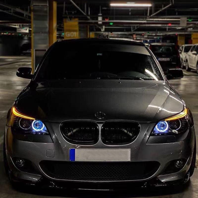 BBJM7 E60 E61 Glossy Black Front Grille For BMW 5 Series E60 E61 M5 520I 535I 550I 2003-2010 Sedan Car Front Kidney Grille Grill