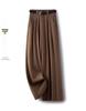 Women's Spring/Autumn Wide-Leg Drape Pants - Small Size, Straight Casual Design