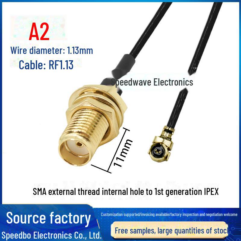 1. Gen IPEX zu SMA Buchse RF Koaxial-Adapterkabel (RG1.13)