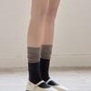 biarritz socks [2SET] Muffin two-tone layered socks 3 colors