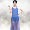 1Pcs Transparent Oilproof Apron Waterproof Sleeveless PVC Apron Kitchen Cooking Commercial Cleaning Restaurant Blue