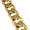 Imitation of 18k Gold Color ClaspThick Flat Hip Hop Cuban Link Chain Bracelet RapperJewelry for Men & Women Unisex Jewelry Gift
