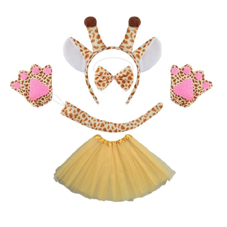 Giraffenhaarband, Halloween-Stirnband, niedliches Plüsch-Giraffenohren-Haarband, Kostümaccessoires, Tierkopfbedeckung, Make-up-Dekorationen