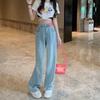 2022 Autumn Korean High Waist Casual retro Wide Leg Pant Women Jeans Slouchy Straight Leg Denim High Street Harajuku Trouser