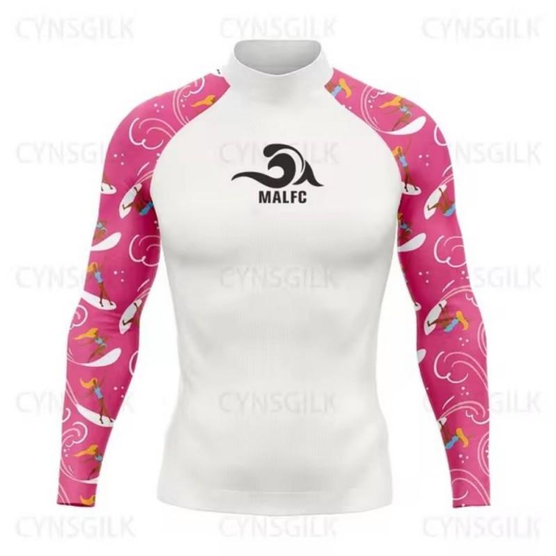Quick-Dry Long Sleeve Rash Guard Surfing Swimming Freediving Water Sports UV Protection Unisex