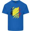 Torn Belgium Flag Belgian Day Football Unisexs Light Cotton Tshirt