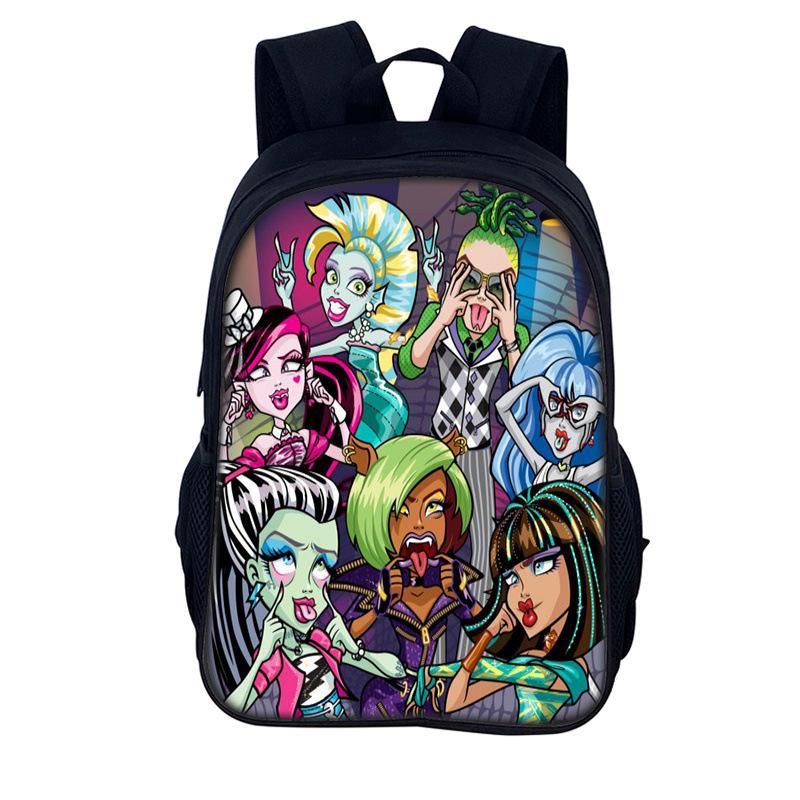 

Шкільний рюкзак Monster High, Дитячий рюкзак Elf High School KTB Genie High School New 15 Single Backpack