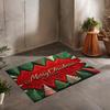 Christmas Tree Print Area Rug, 2026 Holiday Decor Mat with Merry Christmas Design for Xmas Home Gift