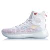 Li Ning YuShuai 13 Boom Slip Resistant, Abrasion Resistant, Lightweight High Top Basketball Shoes Men's White Red ABAP031-1
