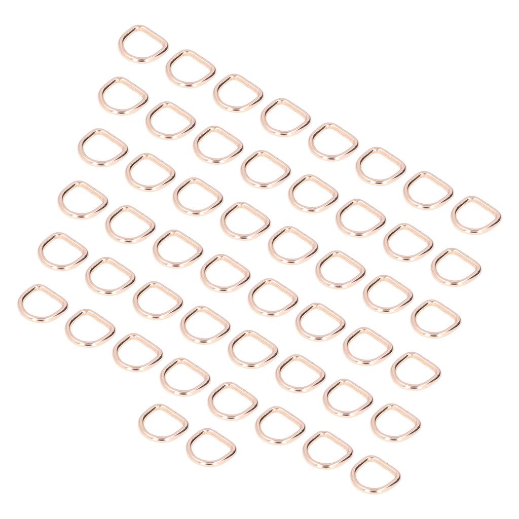 50 Stück D-Ringe Geschlossene Verbindung Stark Gute Galvanisierung Rostschutz Nähringe Schnalle für DIY