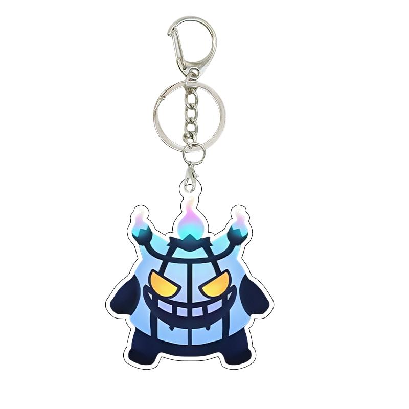 Anime Cartoon Gengar Halloween Day Acrylic Keychain Kawaii Pocket Figure All Saints' Day Creative Pendant Decoration Gifts Toys