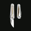 Stainless steel mechanical mini folding knife, portable keychain pendant, easy to disassemble and deliver fruit knife