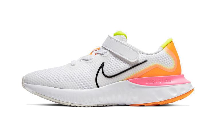 Nike Renew Run White Pink Blast PS CT1436-100 12C