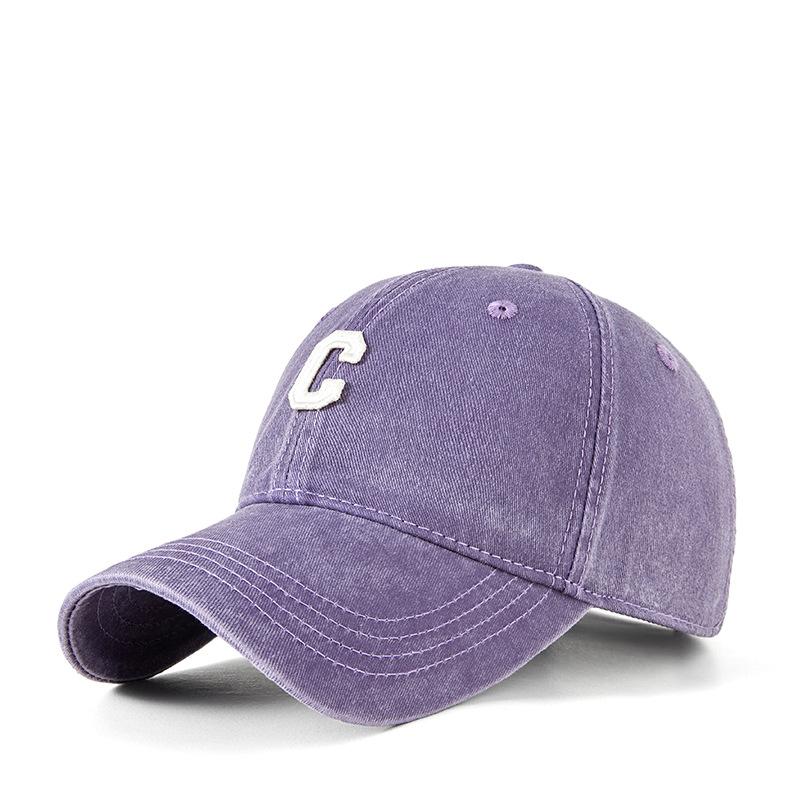 

Расширьте и углубите мытую шляпу с большим обхватом головы, женскую шапку в стиле старой литературы, кепку с утиным язычком, бейсболку в стиле ретро, ​​мужскую бейсболку. M（56-59cm） фиолетовый