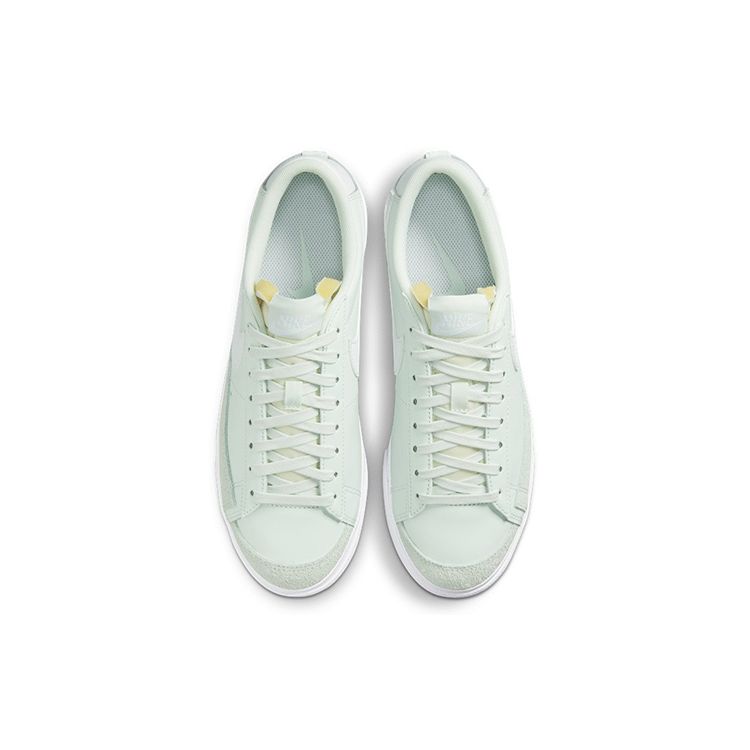 Nike  Blazer Low Platform Barely Green Women Sneakers White Team-Orange DJ0292-300