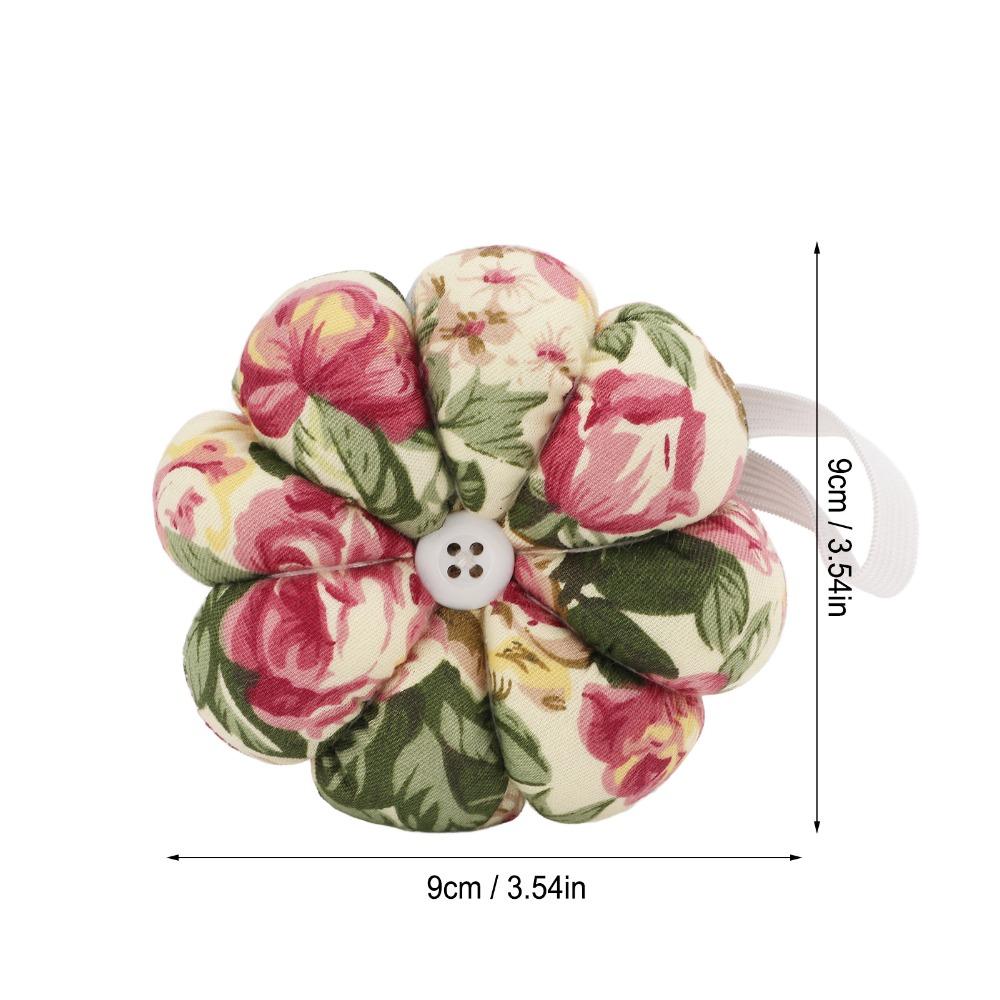 Elastic Wrist Strap Wrist Pin Cushion Pumpkin Design Pins Holder Wearable Pincushion  For Quilting