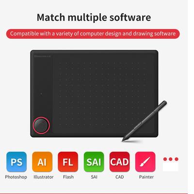 Γραφική Πίνακα Σχεδίασης με ροδάκι Μεγάλη Ενεργή Επιφάνεια Ψηφιακή Πίνακα G30 Υποστήριξη Android/Windows/Υπολογιστών/Κινητών Γραφική Πίνακα