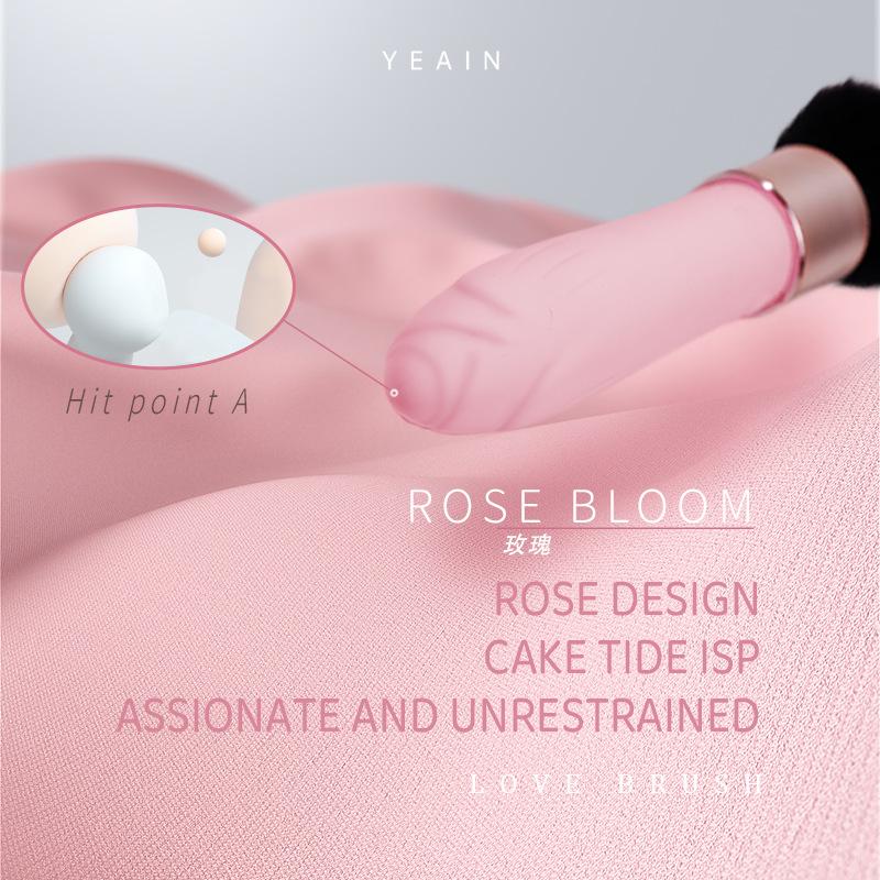 Soft Makeup Brush Vibrator 10 Vibrating Modes Silicone Bullet Vibration Nipple Clitoris Massager Stimulator Sex Toys for Women