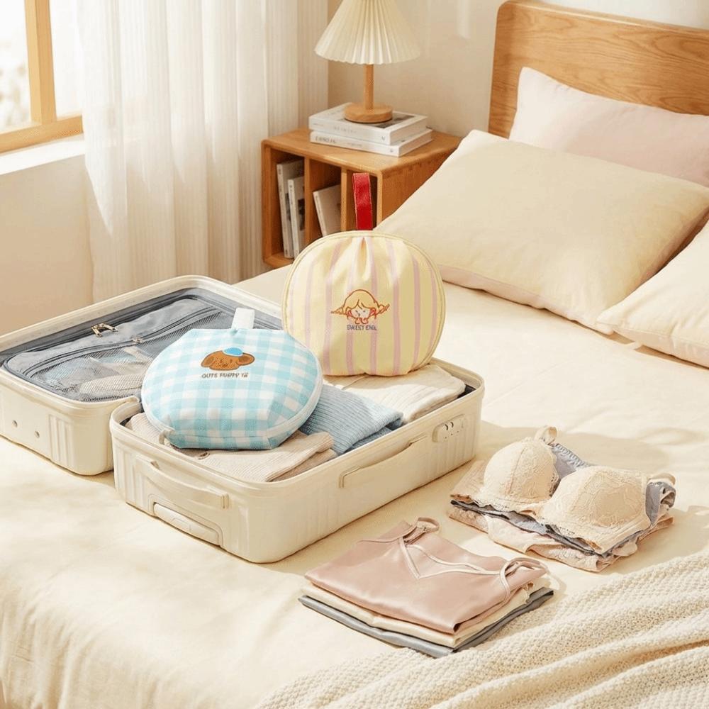Folding Underwear Packing Cube Cartoon Lingerie Pouch Portable Intimates Organizer  Travel