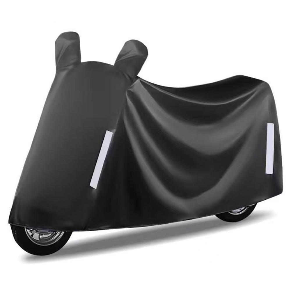 

Size 4XL Dustproof Motorcycle Protective Cover Sunproof Oxford Cloth Scooter Rain Cover Black