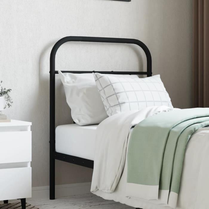 VidaXL Black Metal Headboard 75 Cm 352604