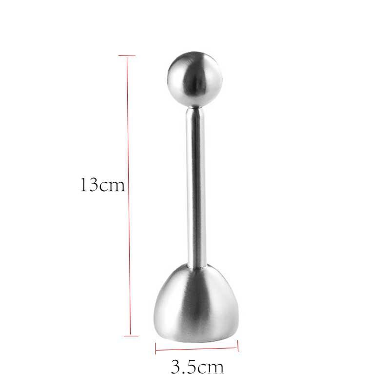 Stainless Steel Egg Opener Tool for Raw Eggs, Easy Egg Cracker with Ergonomic Handle for Baking Custard Cake Kitchen Use