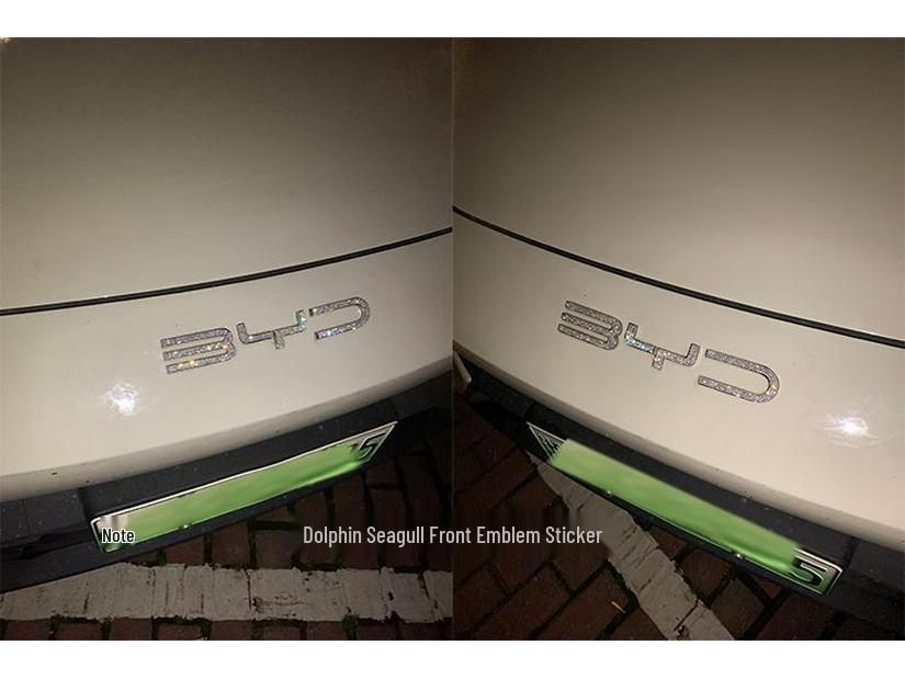BYD Qin Yuan Dolphin Seal Destroyer Emblem Rhinestone Car Sticker