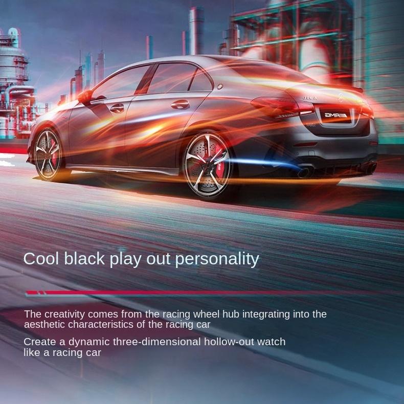 SVJ Men's Watch Car Wheel Modified Rs7 Men's Watch Hydraulic Three-dimensional Hollow Quartz Watch