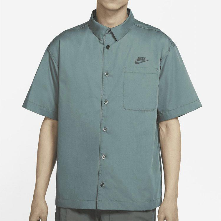 Nike Shirts Men's Green Lapel Thin Workwear DM8686-387