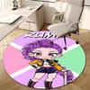 1pc KPop Demon Hunters RUMI1 Design Printed Area Round Carpet for Bedroom Living Room Home Decor Rugs Mat Non Slip Mat Rug for Bedside