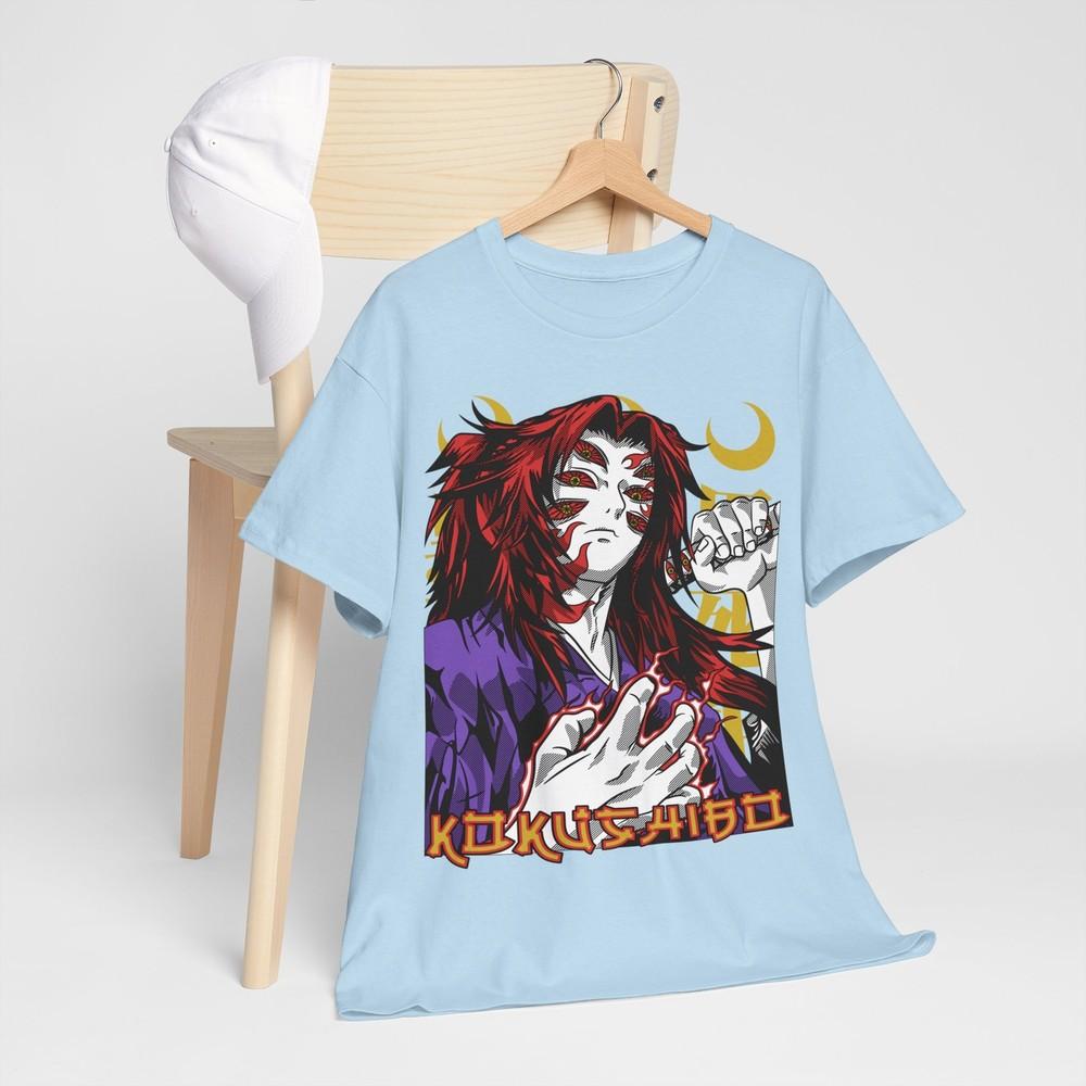 Kokushibo Tshirt Demon Slayer Kimetsu No Yaiba Anime Unisexga Black Shirt All Size