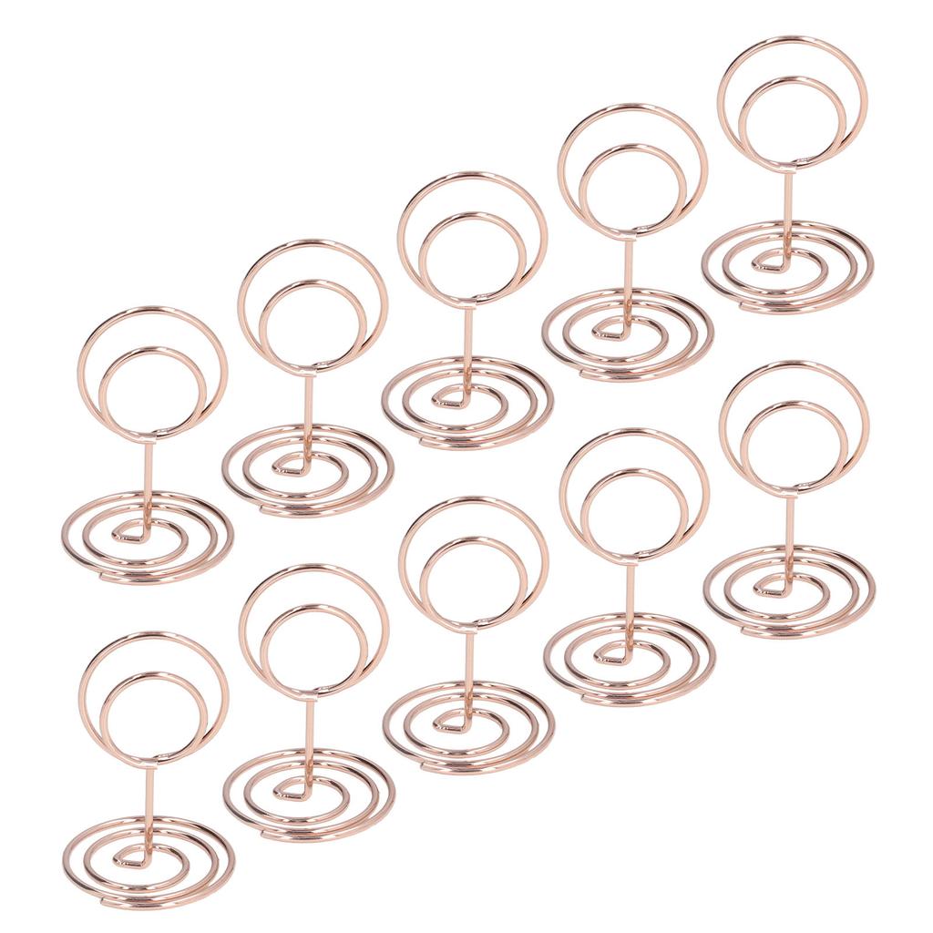 10pcs Table Number Holder Convenient Practical Round Base Stable Elegant Home Decoration