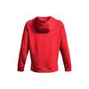 Under Armour Solid Logo Print Hooded Long Sleeve Sweatshirt Men Sweatshirt Red 1373797-890