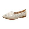 Summer Women's Sandals, Flat-bottomed Hole Sandals, Soft Leather, Breathable Hollow, One-step Tendon Soft-soled Mother Shoes