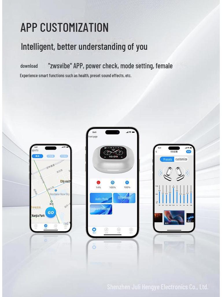 Q16Pro Bluetooth Noise Reduction Headphones with Smart Touch Screen