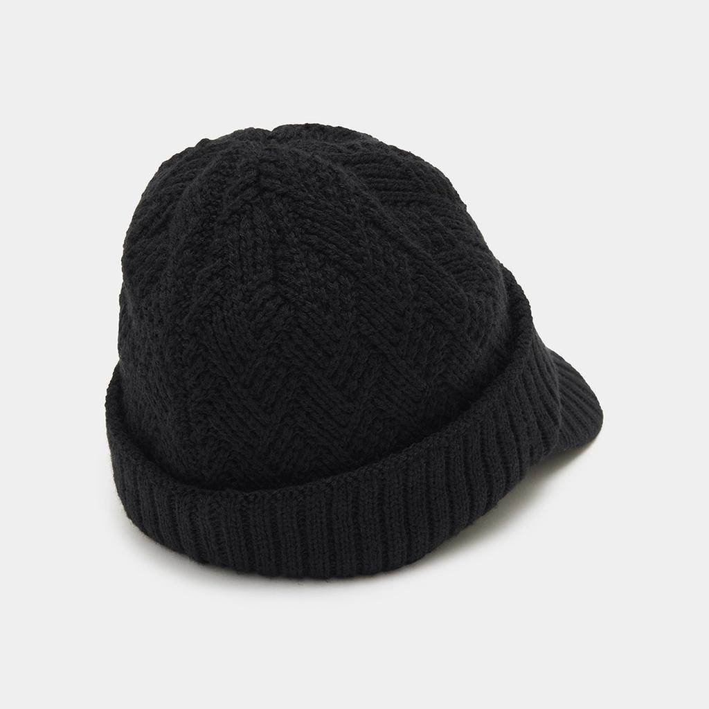 Callaway Men's Fleece-Lined Knit Cap with Brim, Golf Hat, C24291123 1010_Black, FR