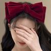1pc The Large-sized Velvet Bow Hairband for The Winter and Autumn Season Is Suitable for Party Decorations or Daily Use. It Is A Fashionable Hairband