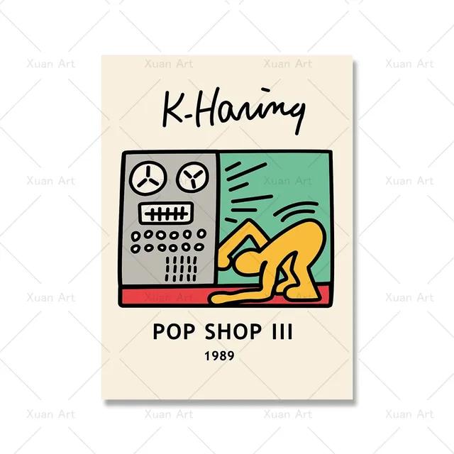 Modern Abstract Aesthetics Wall Art Retro Pop Stick Figure HD Oil On Canvas Poster Print Home Bedroom Living Room Decor Gift No Frame